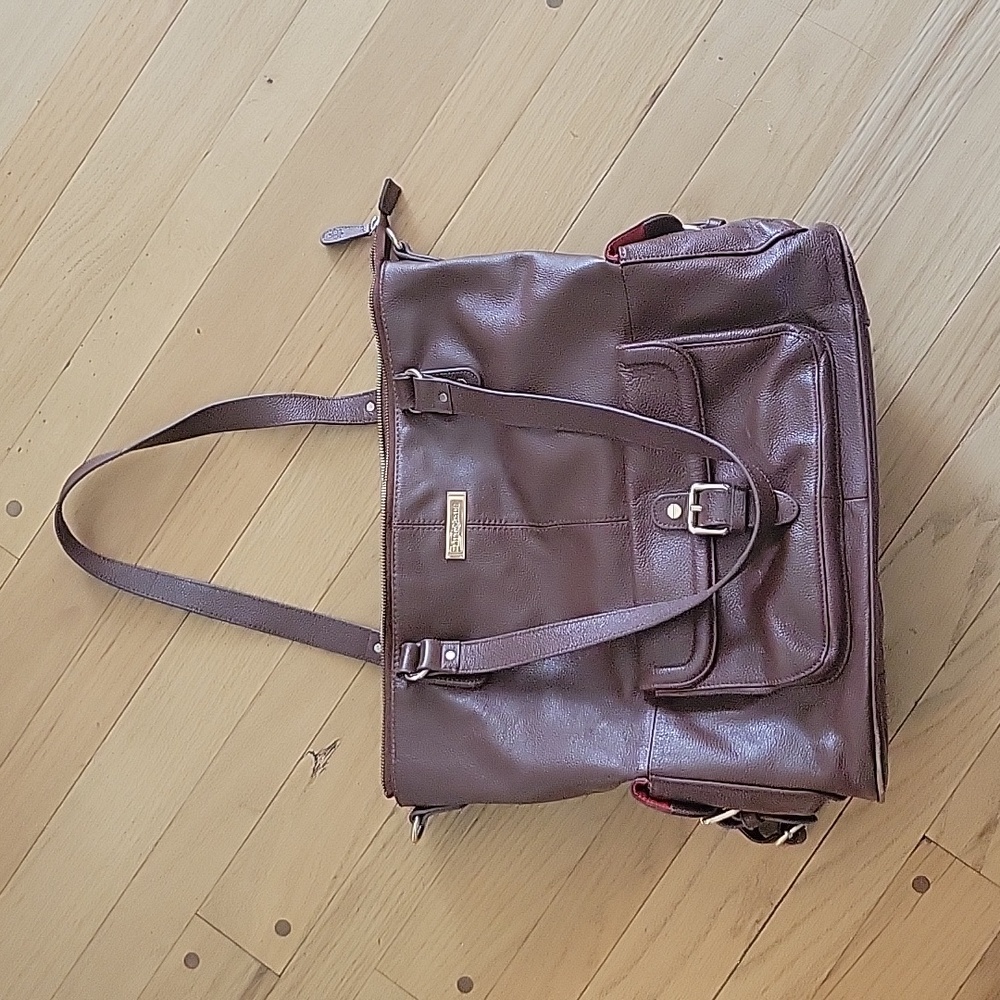 Lily Jade Leather Diaper Bag Meggan